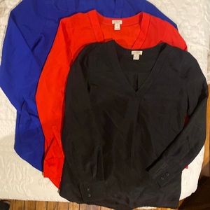 Set of 3 j crew blouses
